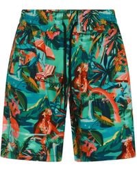 Mauna Kea - Floral-Print Drawstring Shorts - Lyst