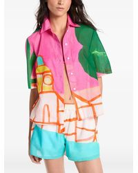 Michael Kors - St Tropez Graphic-Print Shirt - Lyst