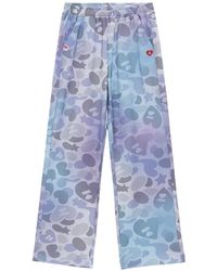 AAPE BY A BATHING AP - Camo-Print Track Pants - Lyst