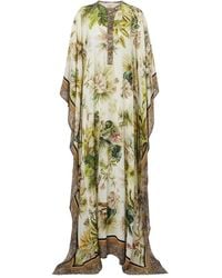 Elie Saab - Savannah Printed Chiffon Kaftan - Lyst