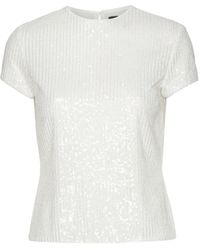 ROTATE BIRGER CHRISTENSEN - Sequin-Embellishment T-Shirt - Lyst