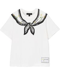 Marc Jacobs - T-Shirt mit Schal-Print - Lyst