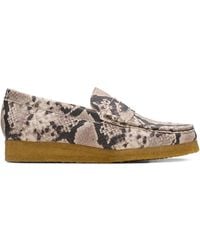 Clarks - Wallabee Snake Loafers - Lyst