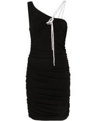 Off-White c/o Virgil Abloh - Asymmetric Crepe Mini Dress - Lyst