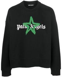 Palm Angels - Crewneck Sweatshirt With Print - Lyst