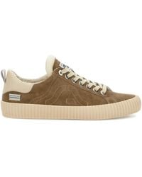 Springa - Baskets Brodées En Daim - Lyst