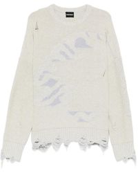 MADFRENZY - Cortex Grunge Distressed Sweater - Lyst