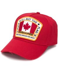 DSquared² - Flag-Patch Baseball Hat - Lyst