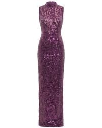 Saiid Kobeisy - Sequin-Embroidered Backless Maxi Dress - Lyst
