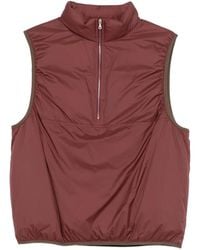 AURALEE - Ripstop Zip-Neck Vest - Lyst