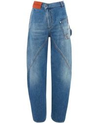 JW Anderson - Twisted Workwear Wide Leg Jeans - Lyst