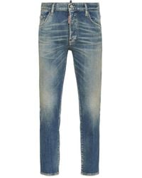DSquared² - Jeans With Whiskering Effect And Logo Patch - Lyst