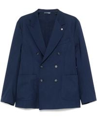 Manuel Ritz - Double-Breasted Blazer - Lyst