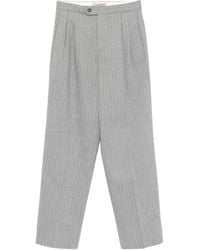 Twinset - Pinstriped Pleated Trousers - Lyst