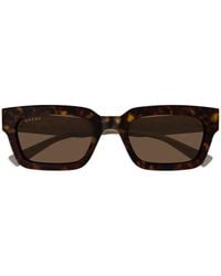 Gucci - Geometric-Frame Sunglasses - Lyst