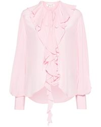 Victoria Beckham - Romantic Silk Shirt - Lyst