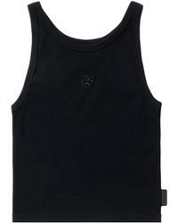 Izzue - Tanktop Mit Monogramm-Stickerei - Lyst