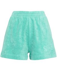 Patou - Logo-Embroidered Terry Shorts - Lyst