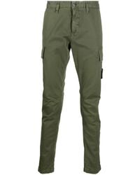 Stone Island - Cargo Trousers In Stretch Broken Twill Cotton - Lyst