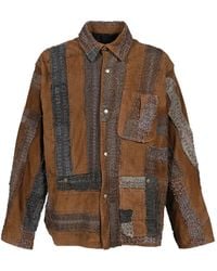 By Walid - Veste En Jean À Broderies - Lyst
