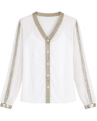 Temperley London - Filigree Sequin-Embellished Shirt - Lyst