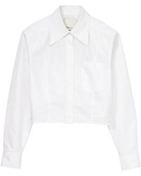 3.1 Phillip Lim - Long-sleeve Cropped Shirt - Lyst