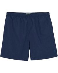 Ami Paris - Logo Plain Swim Shorts - Lyst