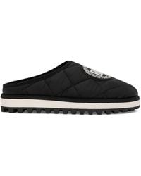 Dolce & Gabbana - Logo-patch Quilted Slippers - Lyst
