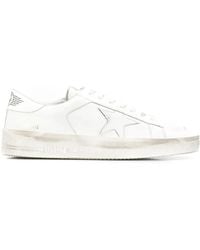 Golden Goose - Optisch Weiße Leder-Sneaker Mit Stern-Patch - Lyst