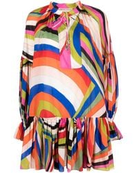 PUCCI - Iride-Print Cotton Minidress - Lyst