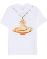 Vivienne Westwood - Orb-Print Ribbed Tank Top - Lyst