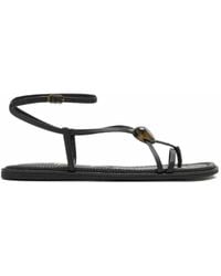 Sam Edelman - Rillie Stone-Embellished Flat Sandals - Lyst