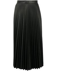 MM6 by Maison Martin Margiela - Gonna Midi Plissettata - Lyst