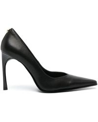 Versace - Pointed-toe 100mm Leather Pumps - Lyst