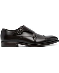 Henderson - Almond-toe Leather Monk Shoes - Lyst