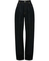 Victoria Beckham - Cinched High-Waisted Jeans - Lyst