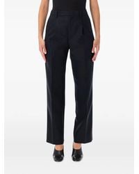 AURALEE - Pleated Straight-Leg Trousers - Lyst