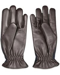 Gran Sasso - Gebreide Handschoenen Met Vlakken En Visgraatpatroon - Lyst