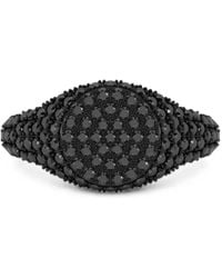 SOLO for Diamonds - Diamond Signet Ring - Lyst