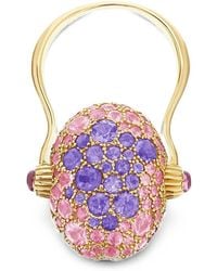 Nanis - Large Reverse Double Face Multi-Stone Ring - Lyst