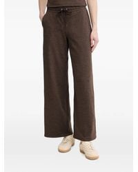 DKNY - Mid-Rise Space-Dye Wide-Leg Track Pants - Lyst
