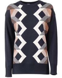 Lorena Antoniazzi - Geometric-Pattern Sweater - Lyst