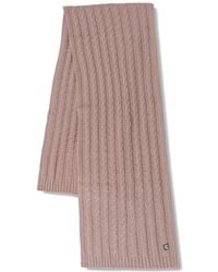 Guess - Cable-Knit Rhinestone-Embellished Scarf - Lyst