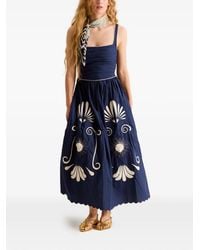 Carolina K - Almara Embroidered Midi Dress - Lyst
