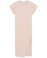 IRO - Litonya Midi-Jurk Met Korte Mouwen - Lyst