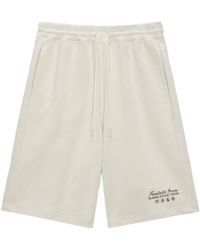 MSGM - Short De Sport En Coton À Logo Imprimé - Lyst