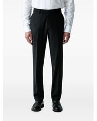 KARL LAGERFELD - Pressed-Crease Belt-Loop Trousers - Lyst