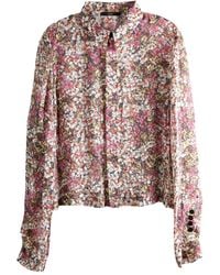 SAPIO - Devoré Floral Shirt - Lyst