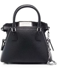 Maison Margiela - 5ac Micro Embossed Leather Bag With Chain Shoulder Strap - Lyst