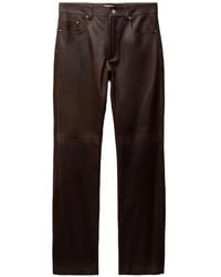 Versace - Leather Pants - Lyst
